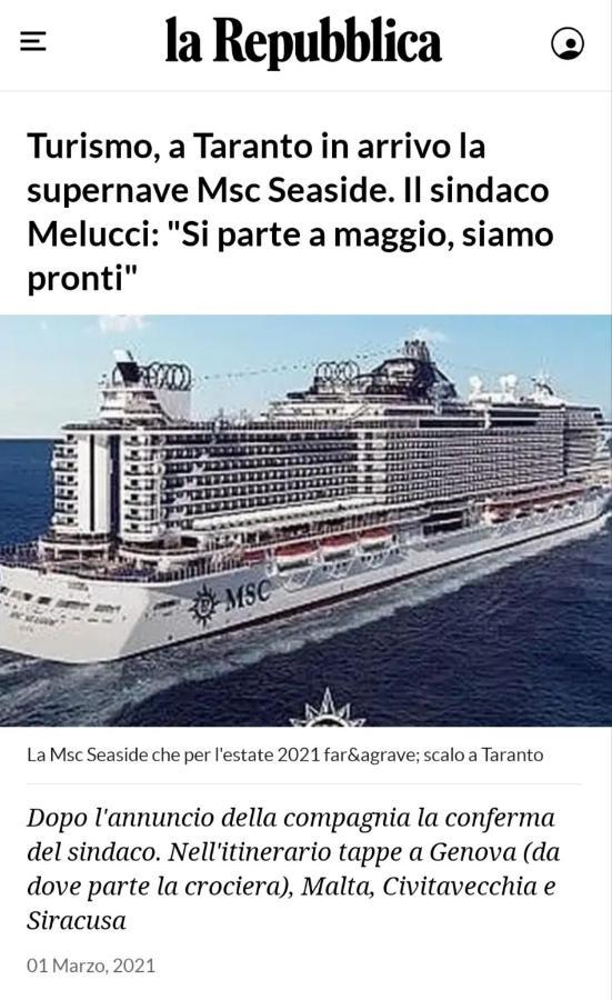 Casa Santagostino Lejlighed Taranto Eksteriør billede
